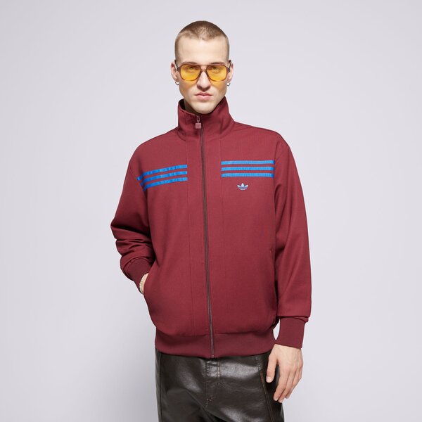 Vīriešu džemperis ADIDAS DŽEMPERIS AR RĀVĒJSLĒDZĒJU  BB TRACKTOP jn5963 krāsa bordo