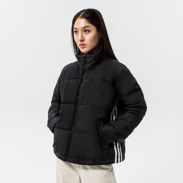 Sieviešu ziemas jaka ADIDAS JAKA DŪNU SHORT PUFFER hm2613 krāsa melna