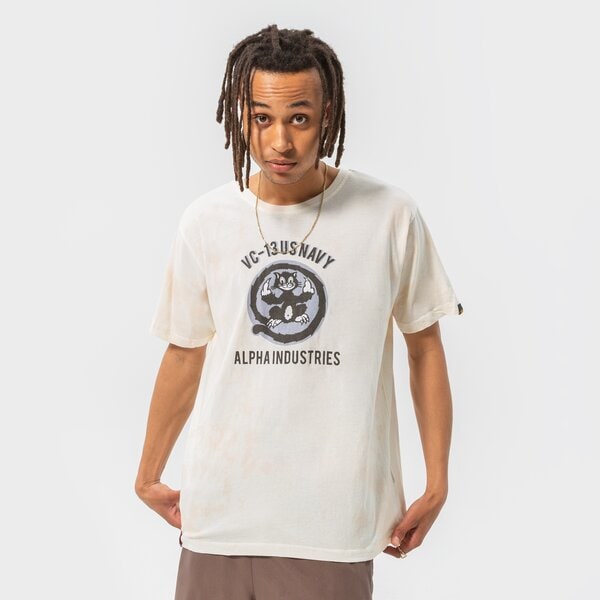 Vīriešu t krekli ALPHA INDUSTRIES T-SHIRT USN CAT T 106517300 krāsa balta
