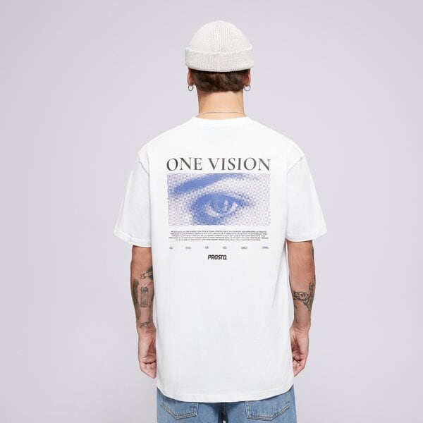 Vīriešu t krekli PROSTO T-SHIRT T-SHIRT VISION WHITE kl242mtee1171 krāsa balta