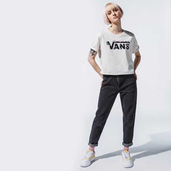 Krekli sievietēm VANS T-SHIRT WM BLOZZOM ROLL OUT MARSHMALLOW vn0a53q2fs81 krāsa balta