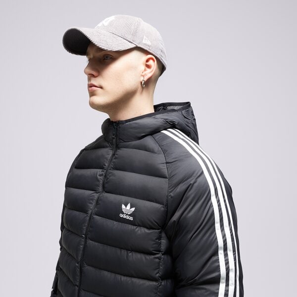 Ziemas jaka vīriešiem ADIDAS JAKA DŪNU PAD HOODED PUFF il2563 krāsa melna