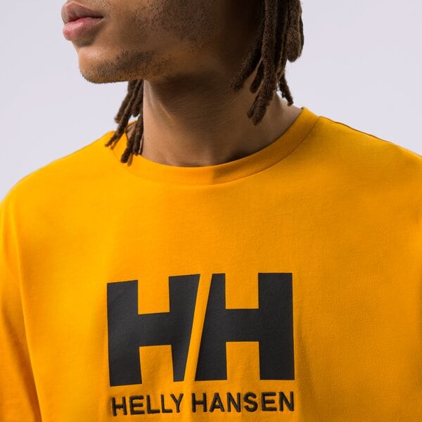 Vīriešu t krekli HELLY HANSEN T-SHIRT HH LOGO T-SHIRT 33979328 krāsa sinepju dzeltenā