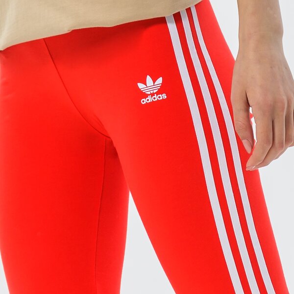 Sieviešu bikses ADIDAS LEGGINGS 3 STRIPES TIGHT hd2348 krāsa sarkana