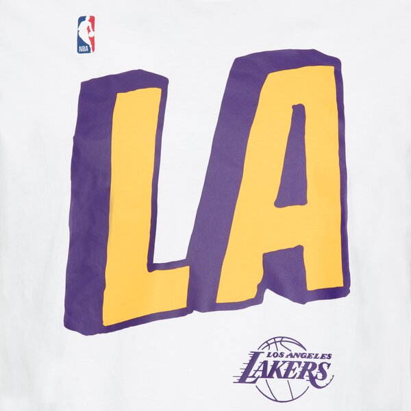 Vīriešu t krekli NIKE T KREKLS LOS ANGELES LAKERS dr6723-100 krāsa balta