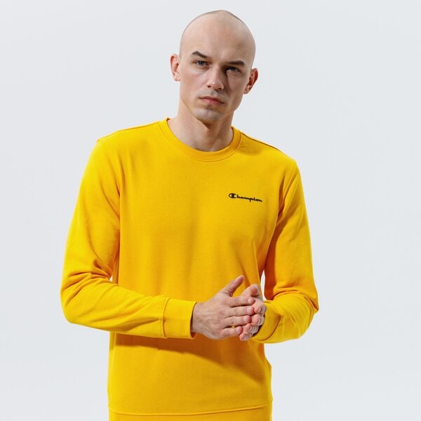 Vīriešu džemperis CHAMPION DŽEMPERIS CREWNECK SWEATSHIRT 214151ys058 krāsa dzeltena