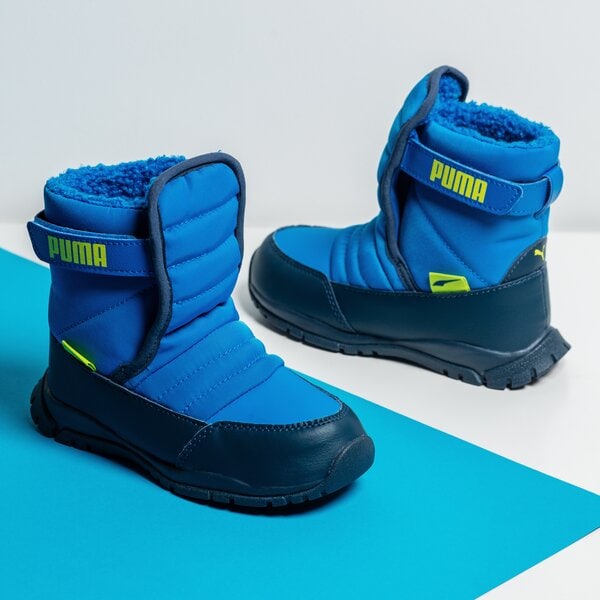 Ziemas zābaki bērniem PUMA NIEVE BOOT WTR AC INF 38074601 krāsa zila