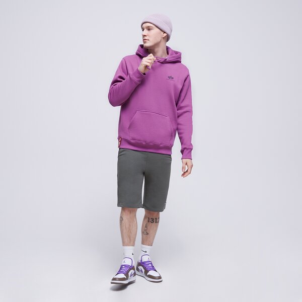 Vīriešu džemperis ALPHA INDUSTRIES  DŽEMPERIS AR KAPUCI  BASIC 196318677 krāsa violeta