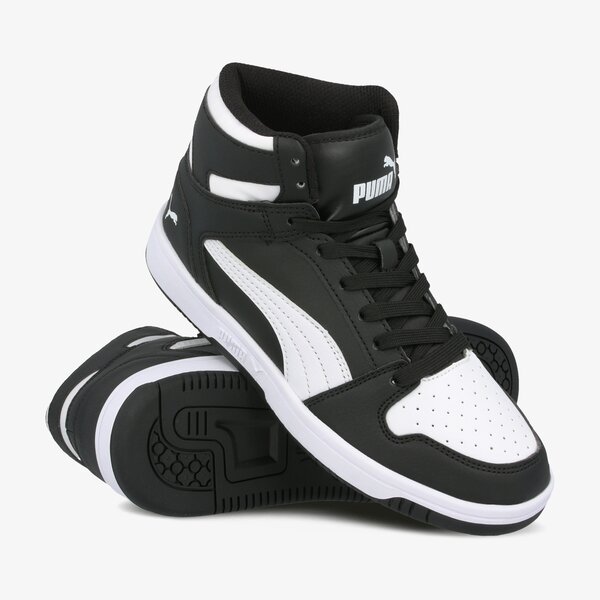 Sporta apavi bērniem PUMA REBOUND LAYUP SL JR 370486 01 krāsa melna