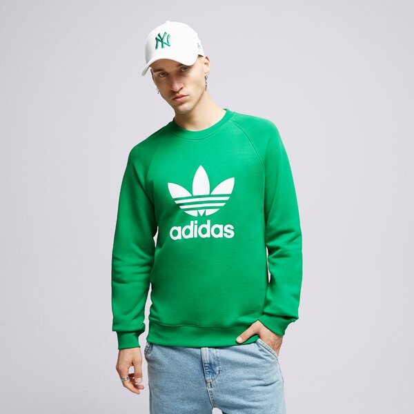 Vīriešu džemperis ADIDAS DŽEMPERIS TREFOIL CREW im4503 krāsa zaļa