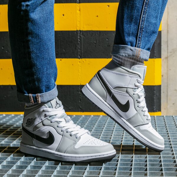 AIR JORDAN 1 MID  bq6472-015 krāsa pelēka