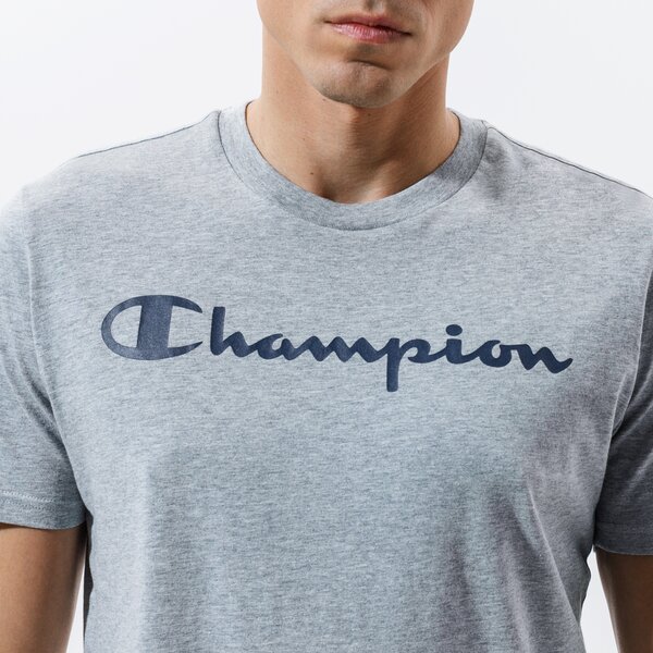 Vīriešu t krekli CHAMPION T-SHIRT CREWNECK T-SHIRT 216957em006 krāsa pelēka
