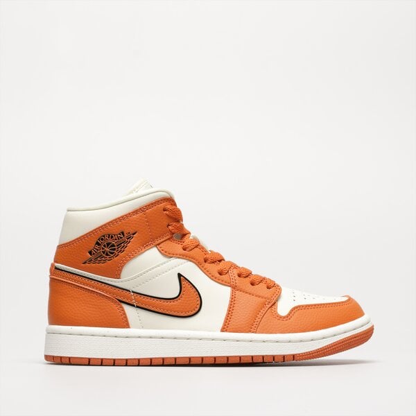 Sporta apavi sievietēm AIR JORDAN 1 MID SE dv1302-100 krāsa oranža