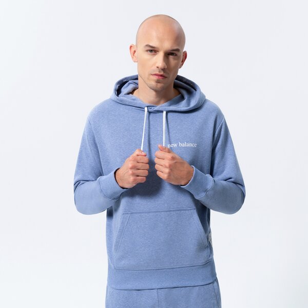 Vīriešu džemperis NEW BALANCE  DŽEMPERIS AR KAPUCI  NB ESSENTIALS PURE BALANCE mt21565nhr krāsa zila