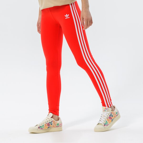 Sieviešu bikses ADIDAS LEGGINGS 3 STRIPES TIGHT hd2348 krāsa sarkana