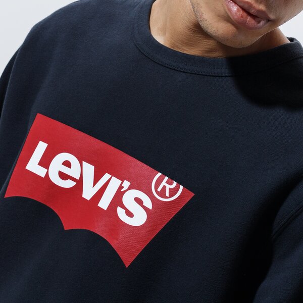 Vīriešu džemperis LEVI'S BLUZA GRAPHIC CREW B 17895-0111 krāsa melna