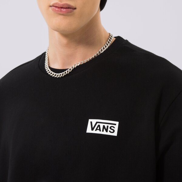 Vīriešu džemperis VANS DŽEMPERIS FOUNDATION MINI LOGO CREW vn0007fpblk krāsa melna