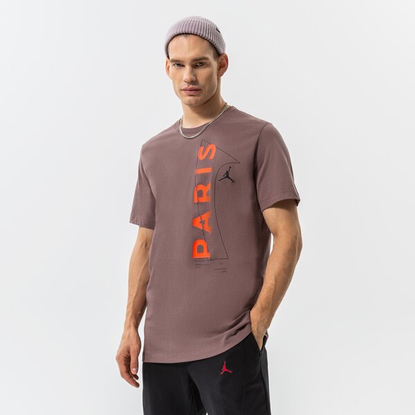Vīriešu t krekli JORDAN T-SHIRT M J PSG WORDMARK TEE dm3092-291 krāsa brūna