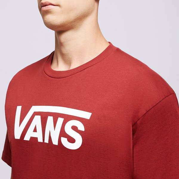 Vīriešu t krekli VANS T-SHIRT MN VANS CLASSIC SYRAH-WHITE vn000gggbwd1 krāsa bordo