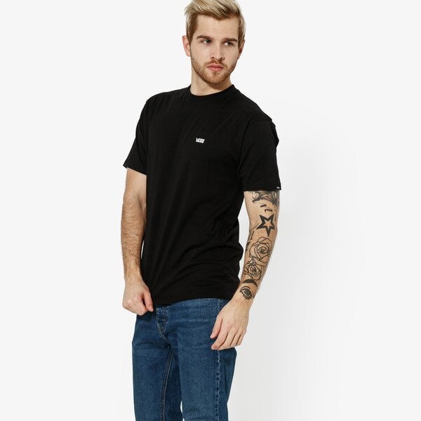 Vīriešu t krekli VANS T-KREKLS MN LEFT CHEST LOGO TEE BLACK vn0a3czey281 krāsa melna