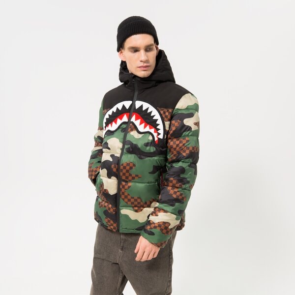 Ziemas jaka vīriešiem SPRAYGROUND JAKA ZIEMAS DOWN JACKET CHECK 21sfw016 krāsa daudzkrāsaina