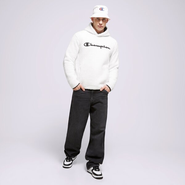 Vīriešu džemperis CHAMPION  DŽEMPERIS AR KAPUCI  HOODED TOP 214973ww033 krāsa balta