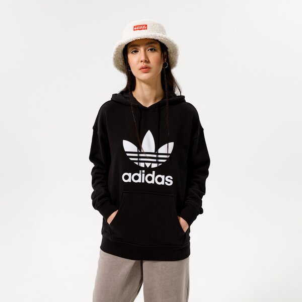 Sieviešu džemperis ADIDAS  DŽEMPERIS AR KAPUCI  TRF HOODIE fm3307 krāsa melna