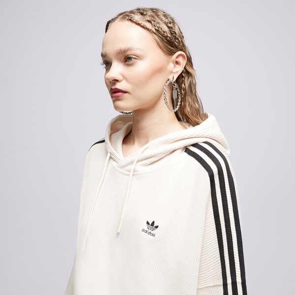 Sieviešu džemperis ADIDAS  DŽEMPERIS AR KAPUCI  CROPPED HOODIE ic5461 krāsa balta