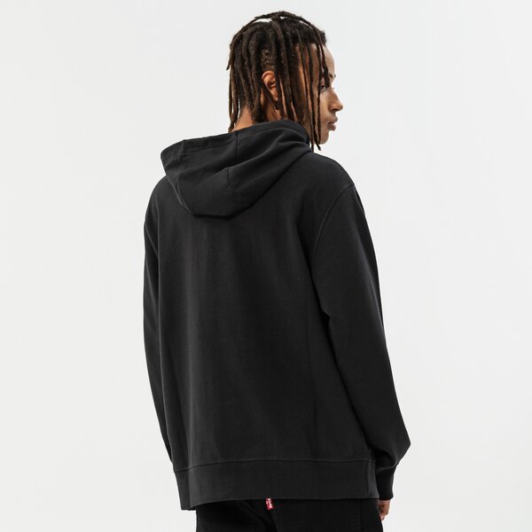 Vīriešu džemperis NEW BALANCE  DŽEMPERIS AR KAPUCI    CORE OVERHEAD HOODIE mt03558bk krāsa melna