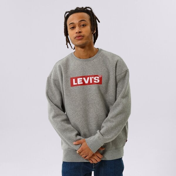 Vīriešu džemperis LEVI'S DŽEMPERIS T3 RELAXED GRAPHIC CREW 39134-0030 krāsa pelēka