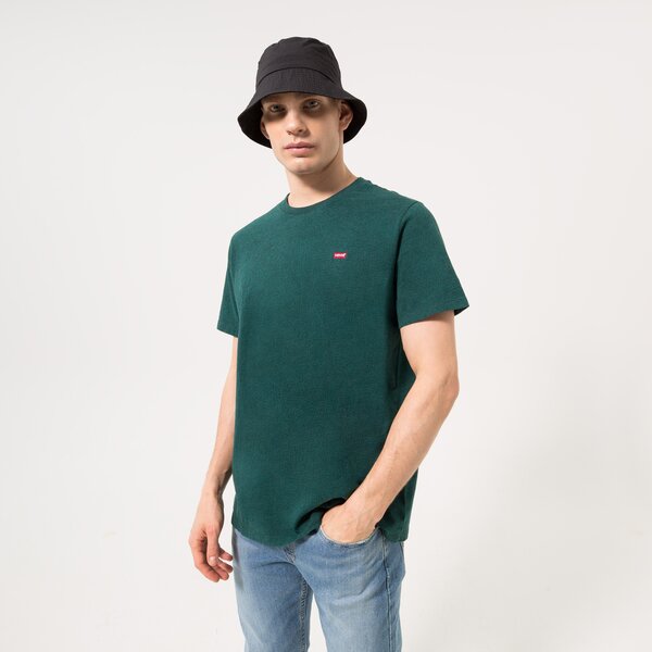 Vīriešu t krekli LEVI'S T-KREKLS SS ORIGINAL HM 56605-0150 krāsa zaļa