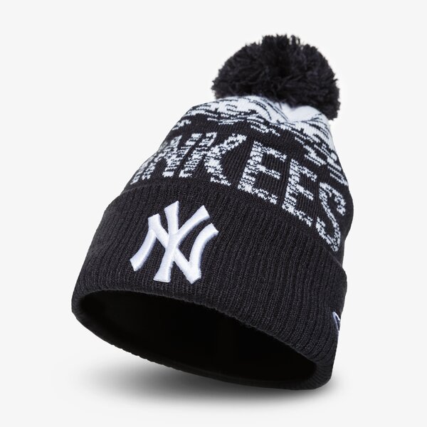 Vīriešu ziemas cepure NEW ERA CEPURE ZIEMAS MLB SPORT KNIT NYY NEW YORK YANKEES 80536115 krāsa melna