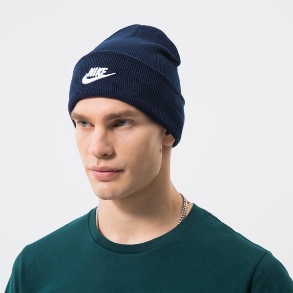 Sieviešu ziemas cepure NIKE CEPURE U NSW BEANIE UTILITY FUTURA dj6224-410 krāsa tumši zila