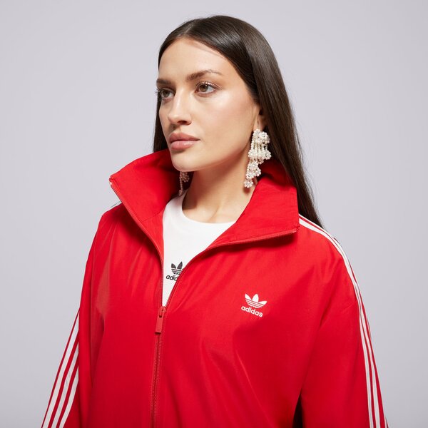 Sieviešu džemperis ADIDAS DŽEMPERIS AR RĀVĒJSLĒDZĒJU  OVERSIZED jd3393 krāsa sarkana