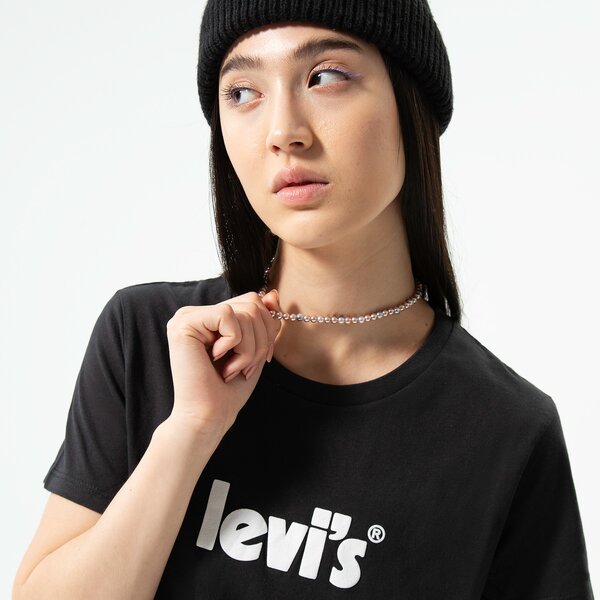 Krekli sievietēm LEVI'S T-KREKLS GRAPHIC TEES 17369-1756 krāsa melna