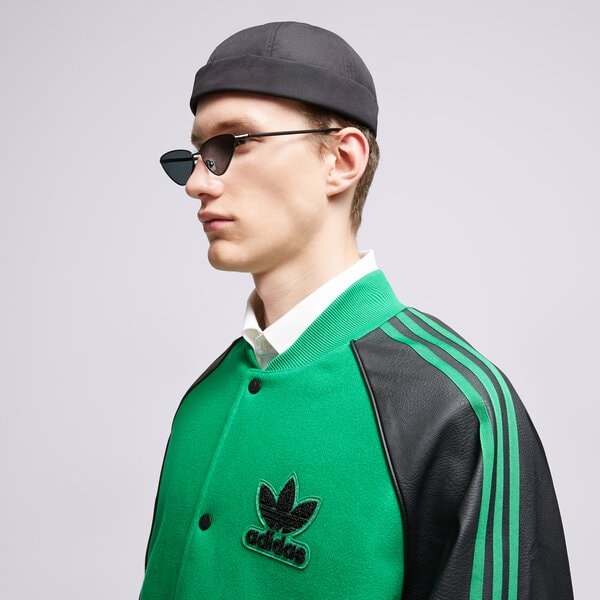 Vīriešu jaka ADIDAS JAKA SST VARSITY  hz0696 krāsa zaļa