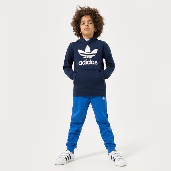 Džemperi bērniem ADIDAS  DŽEMPERIS AR KAPUCI  TREFOIL HOODIE BOY hk0272 krāsa melna
