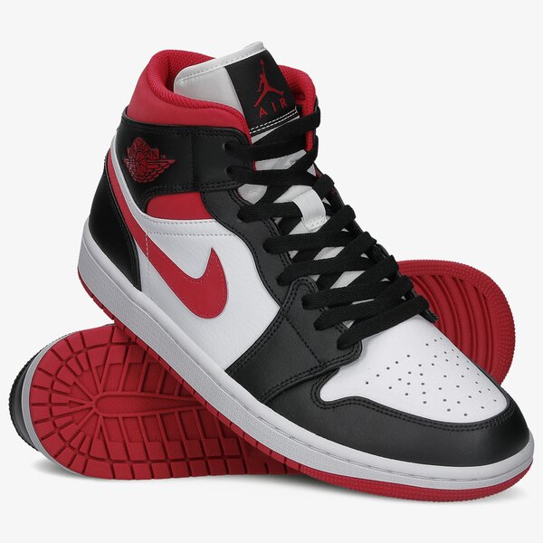 Sporta apavi vīriešiem AIR JORDAN 1 MID  554724-122 krāsa melna