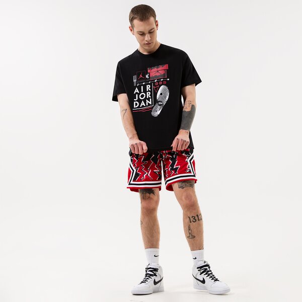 Vīriešu t krekli JORDAN T-SHIRT PRINT GRAPHIC T-SHIRT dm1424-010 krāsa melna