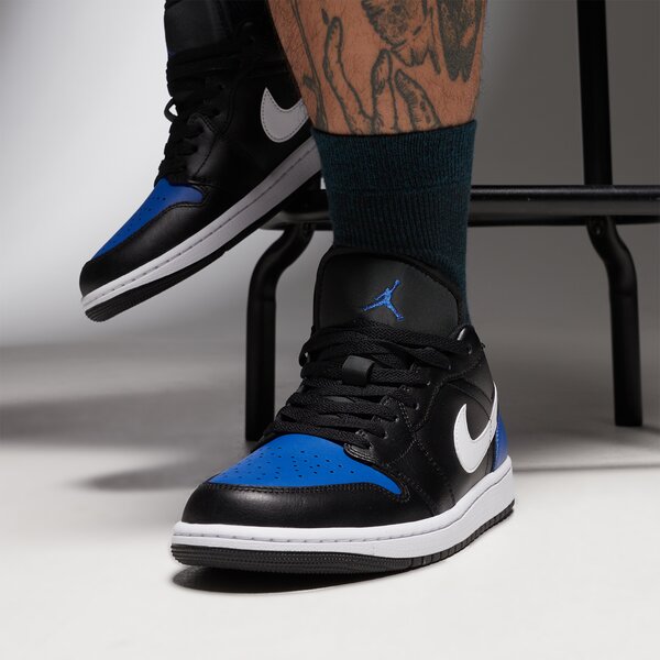 Sporta apavi vīriešiem AIR JORDAN 1 LOW  553558-042 krāsa melna