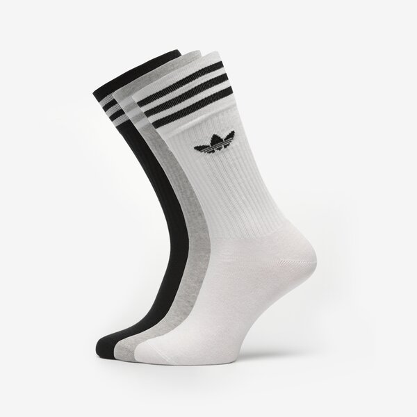 Sieviešu zeķes ADIDAS ZEĶES 3-PACK SOLID SOCKS HIGH CREW hc9558 krāsa daudzkrāsaina