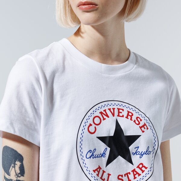 Krekli sievietēm CONVERSE T-SHIRT CHUCK PATCH NOVA TEE 10017759-a04 krāsa balta