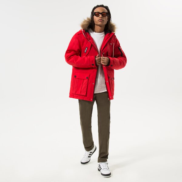 Ziemas jaka vīriešiem ELLESSE JAKA ZIEMAS BLIZZARD PARKA JACKET RED shl03704823 krāsa sarkana