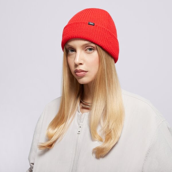 Sieviešu ziemas cepure VANS CEPURE MN CORE BASICS BEANIE vn000k9yizq1 krāsa sarkana