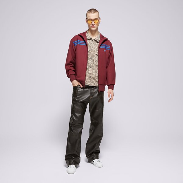 Vīriešu džemperis ADIDAS DŽEMPERIS AR RĀVĒJSLĒDZĒJU  BB TRACKTOP jn5963 krāsa bordo