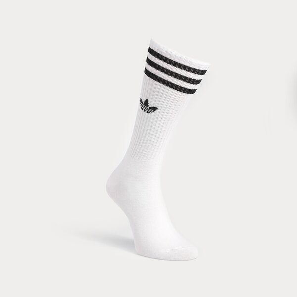 Sieviešu zeķes ADIDAS ZEĶES 3-PACK SOLID SOCKS HIGH CREW ij0734 krāsa balta