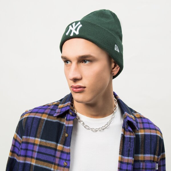 Vīriešu ziemas cepure NEW ERA CEPURE LE BEANIE NYY GRN 60292605 krāsa zaļa