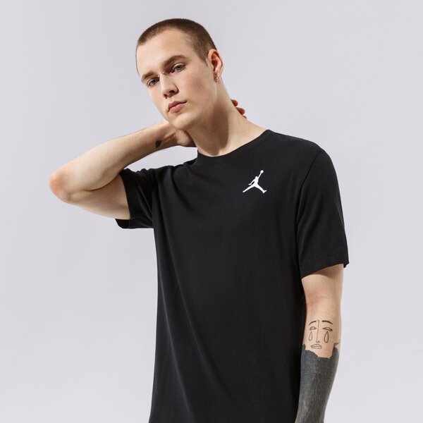 Vīriešu t krekli JORDAN T-SHIRT M J JUMPMAN EMB SS CREW dc7485-010 krāsa melna