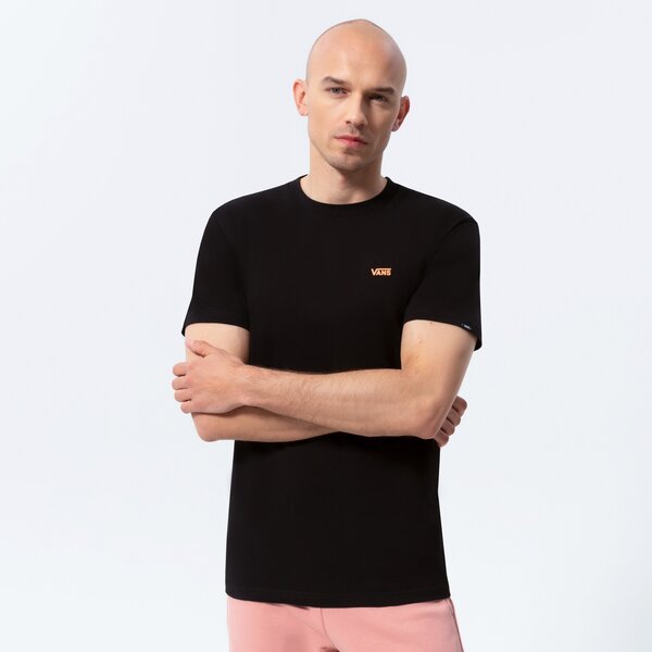 Vīriešu t krekli VANS T-SHIRT MN LEFT CHEST LOGO TEE BLACK/MELON vn0a3czez101 krāsa melna