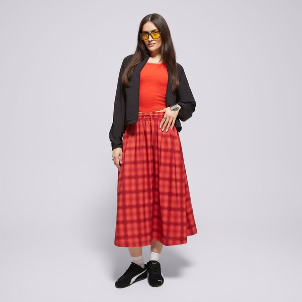 Sieviešu PUMA SVARCINI WOVEN MIDI AOP PLEATED SKIRT 629795 15 krāsa sarkana